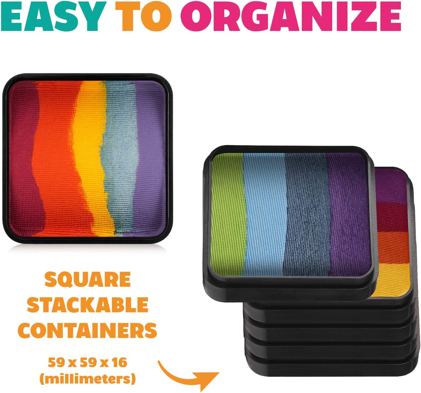 Kraze FX Dome Cake - Rainbow Roar (25 gm), Professional Face and Body Painting Split Cake, Hypoallergenic, Safe & Non-Toxic, Child Friendly, Ideal for Fairs, Carnivals, Party & Halloween - Image 9