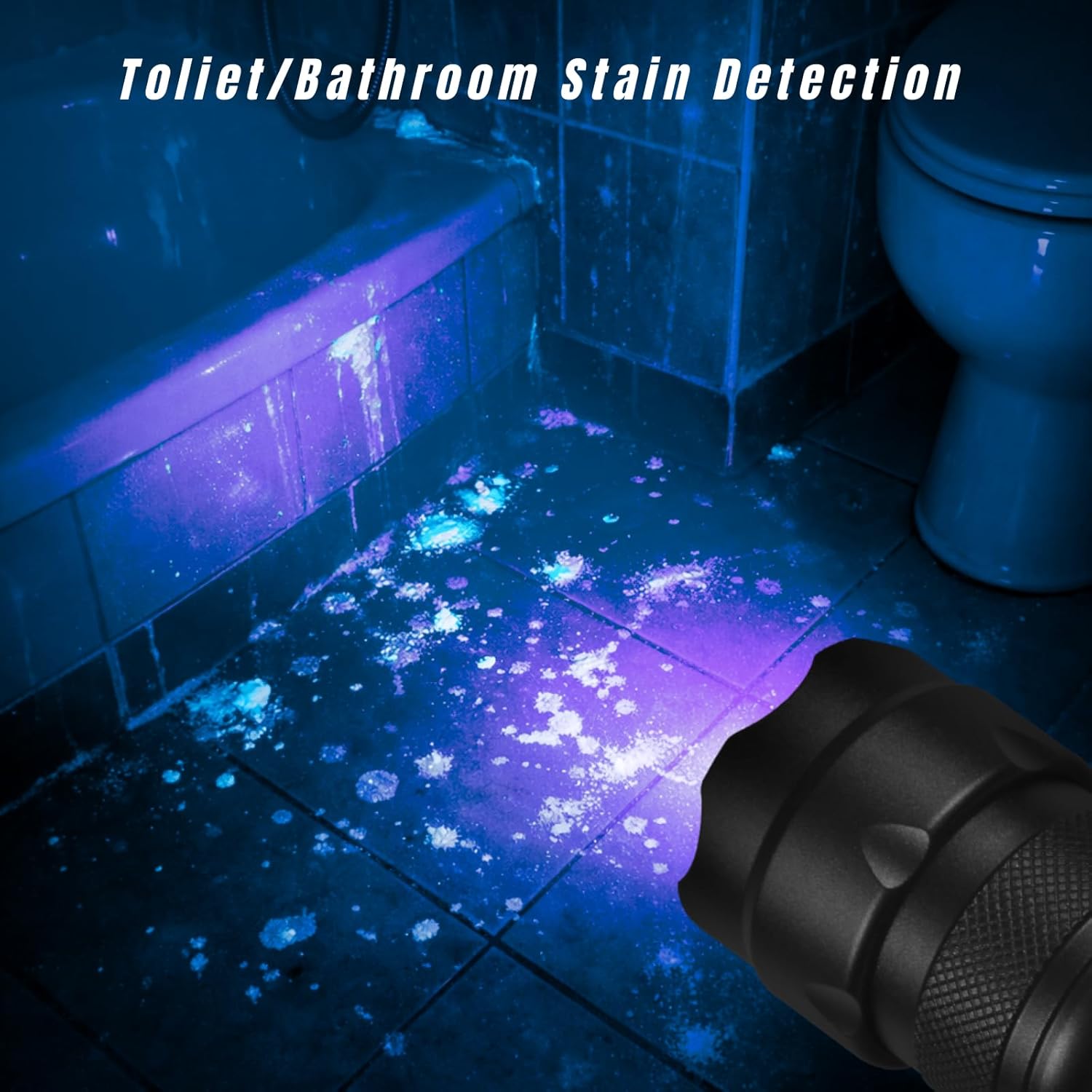 UV Flashlight 395nm - Mini LED Black Light Ultraviolet Light Adjustable Flashlights, for Pet Urine Detection, Resin Curing, Searching Scorpion