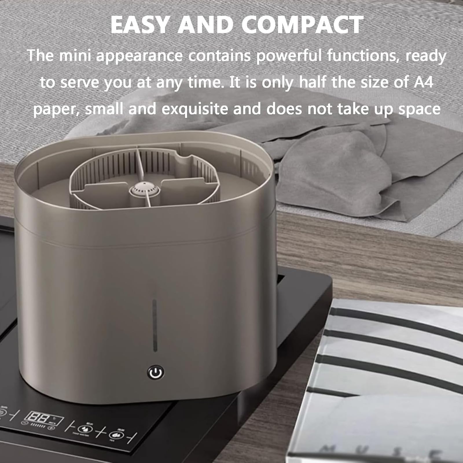 Lavadora automática de tazas, enjuague eléctrico de vidrio con fuente de alta presión, lavadora de tazas de té de un solo toque para tazas y tazas de café, se adapta a 3-10 cm de diámetro