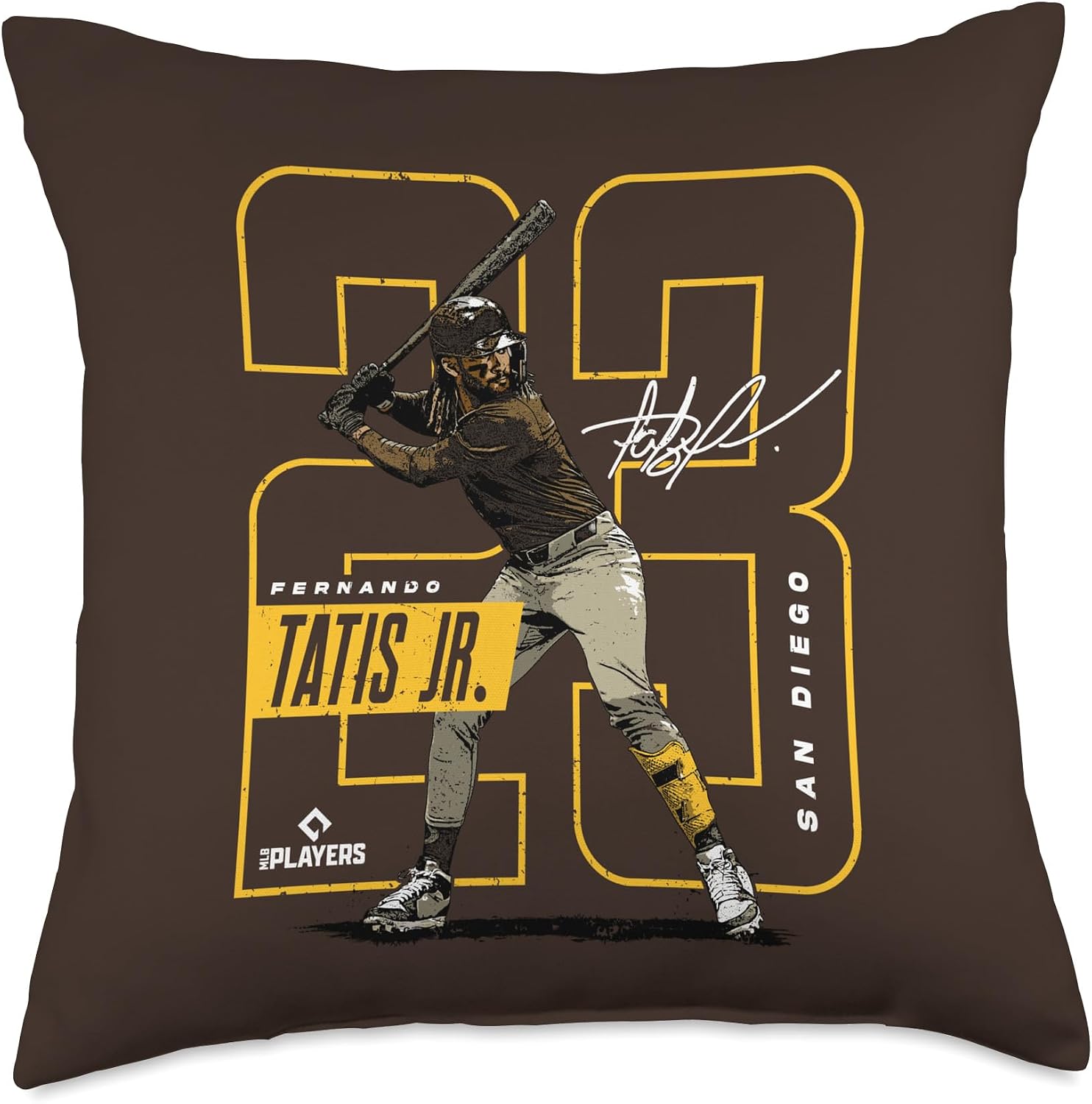 Fernando Tatis Jr | San Diego MLB Player League | MLBTAT4037 Throw Pillow