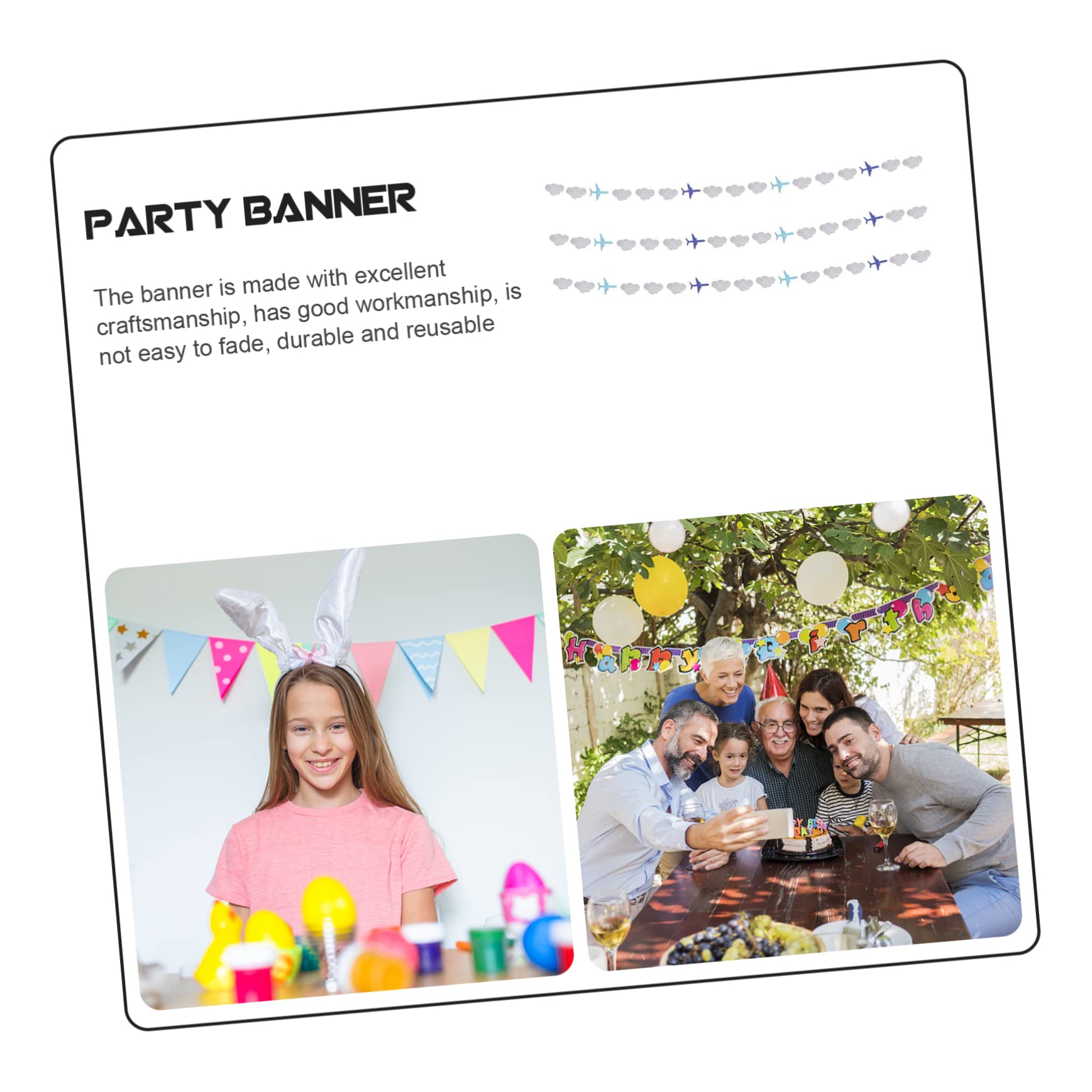 Cabilock 18stücke Hochzeitsbanner Teilig Kreative Party-dekoration Für Hochzeit Und Feier Strapazierfähig Und Wiederverwendbar Klare Druckqualität Für Garten Und