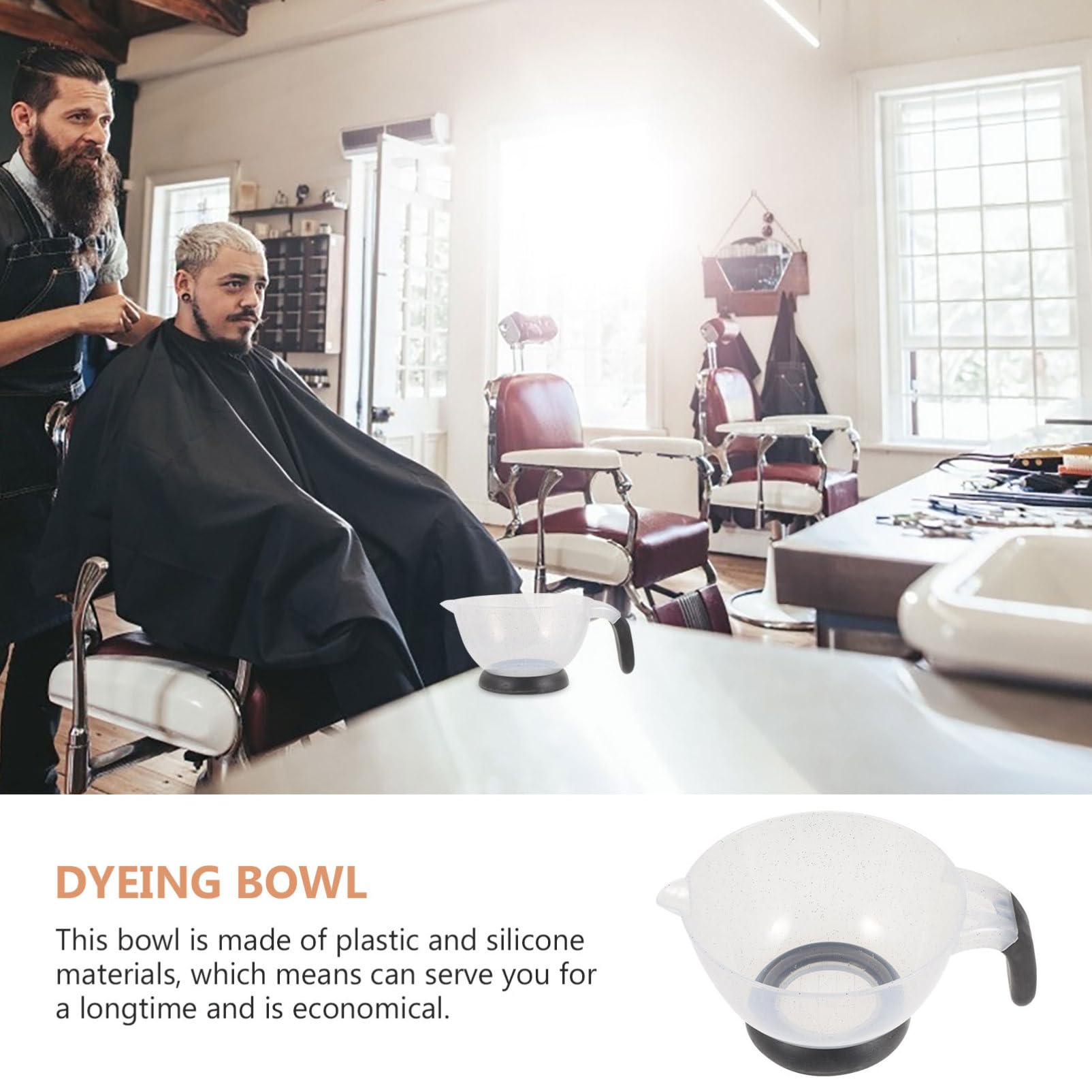 VALICLUD 5stücke Hair Dye Mixing Bowl Mit Saugnapfbasis Professionelle Färbeschale Silikon Einfach Zu Reinigen Für Diy-haarfärbung Im Salon Hause