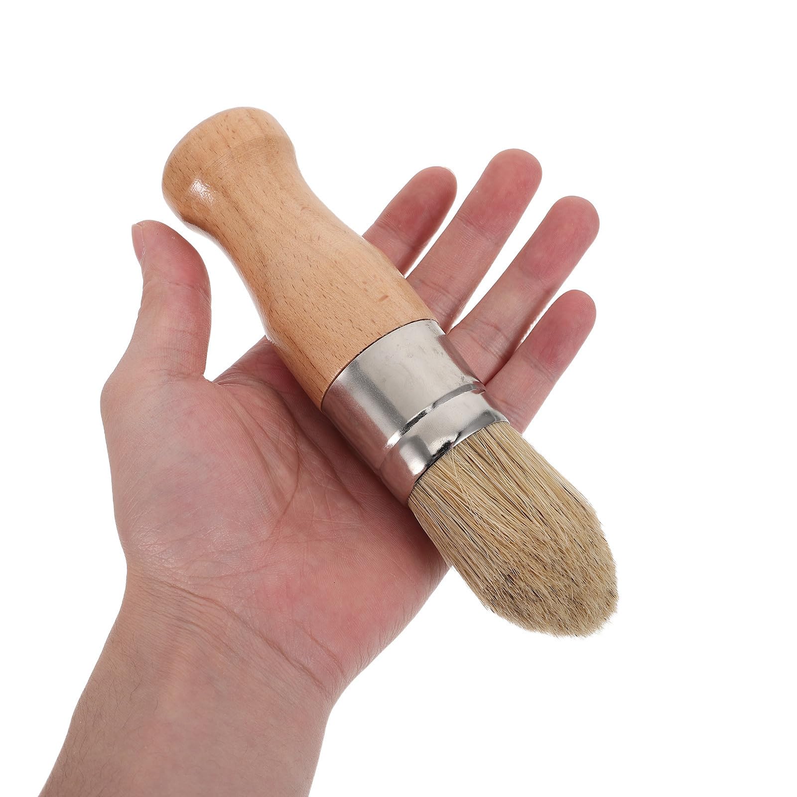 Pincel de Cerdas de Jabalí para Pintar Muebles y Manualidades, 5 Piezas