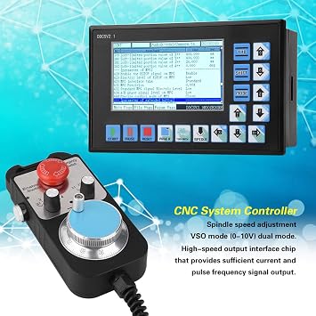 TANIQIACA 4 Axis DDCSV2.1 USB CNC System Offline Controller with Handwheel 5V Engraving Machine Control Simultaneous Motor Operation