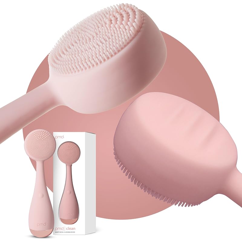 Escova elétrica de limpeza facial PMD Beauty Clean em silicone, à prova d’água, com tecnologia sônica