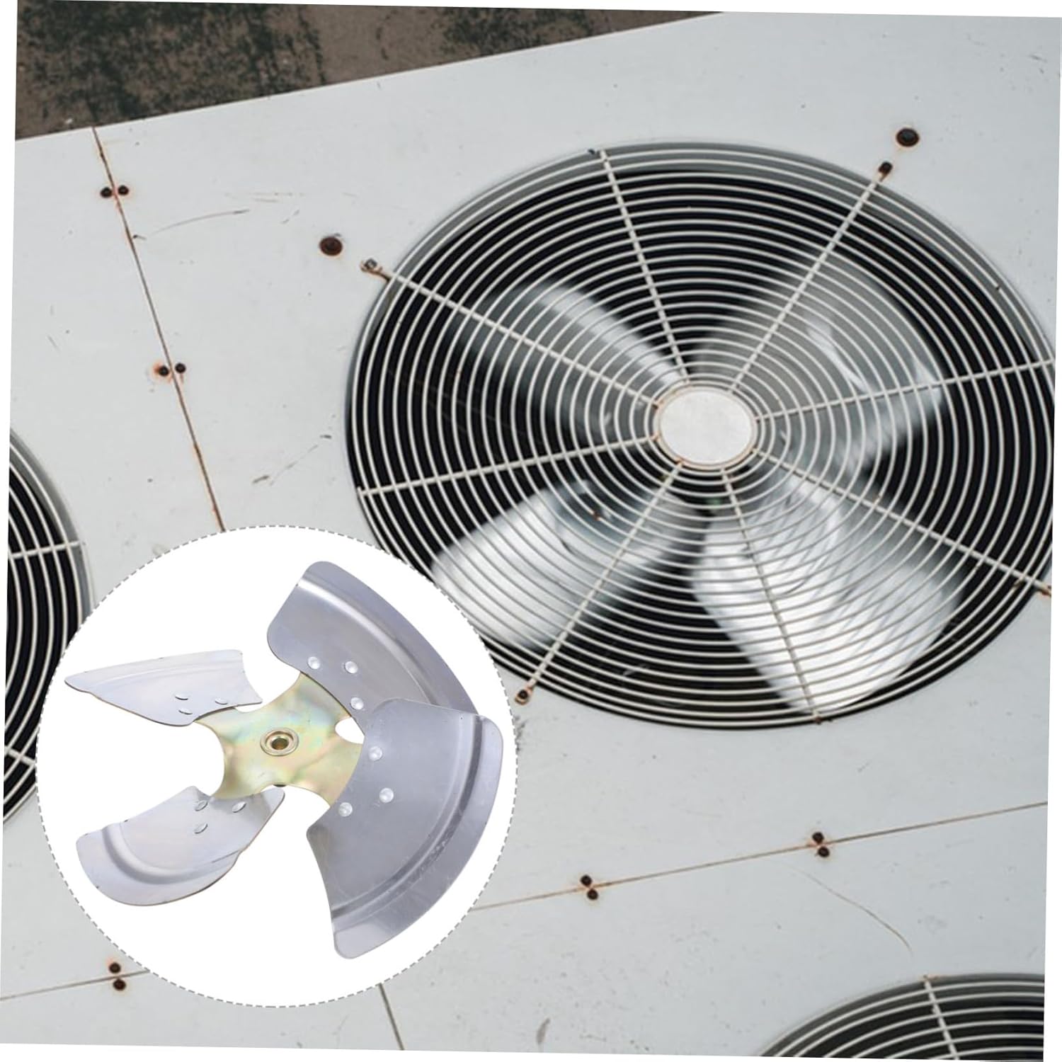 Hemobllo 305hole Electric Circulation Fan Blades Aluminum Alloy Leaves for Industrial Ventilation Low Noise Stainless Steel Fan Replacement Accessory
