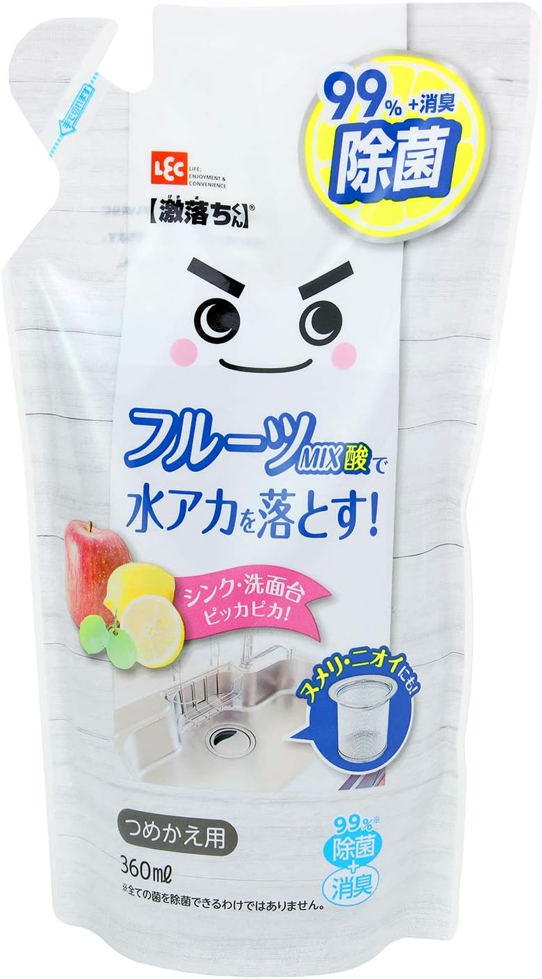 レック フルーツmix酸 激落ちくん 汚れ落とし スプレー 詰め替え用 360ml 99 除菌 消臭 最新入荷