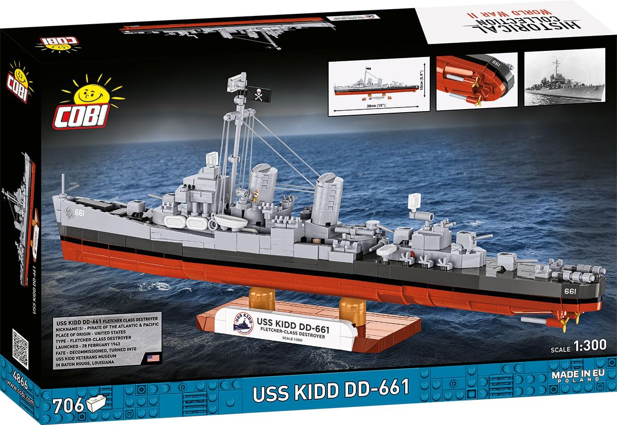 COBI 4866 USS KIDD DD - 661