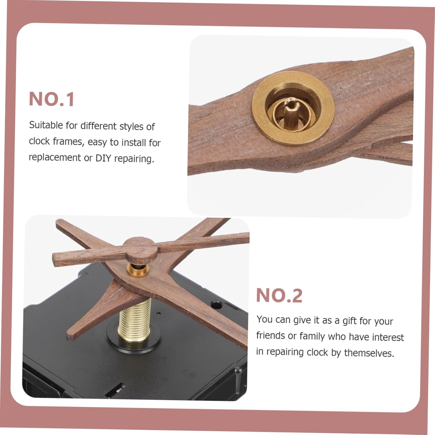 Gadpiparty 2sets Quartz Clock Mechanism Clock Hands Silent Movement and for Home Decor