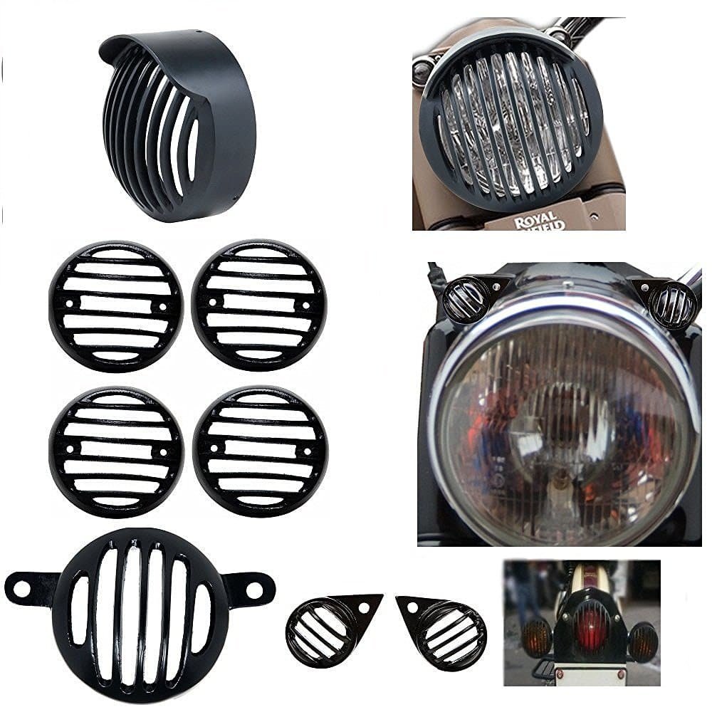 Kohli Bullet AccessoriesMotoway Rear Customized Head light Heavy Grill