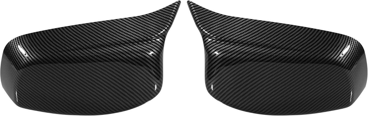2pcs New M Look Mirror Covers For BMW X5 E53 1999-2006 Glossy Black Rearview Side Mirror Cover Caps - 34