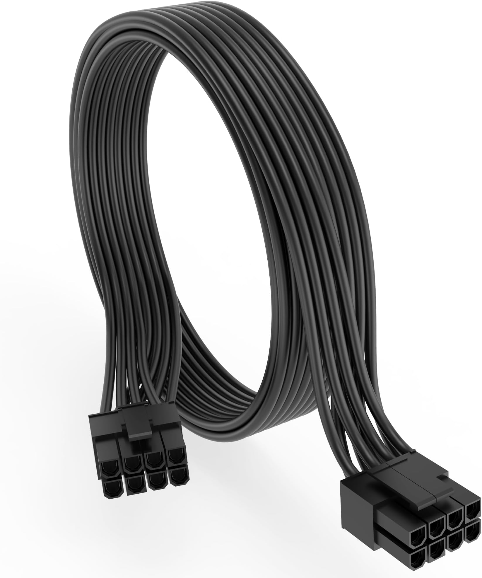 CPU Cable for Corsair PSUs, CPU 8 Pin Male to CPU 8 Pin (4+4 Detachable) Male EPS-12V Motherboard Power Adapter 25-inch(63cm)