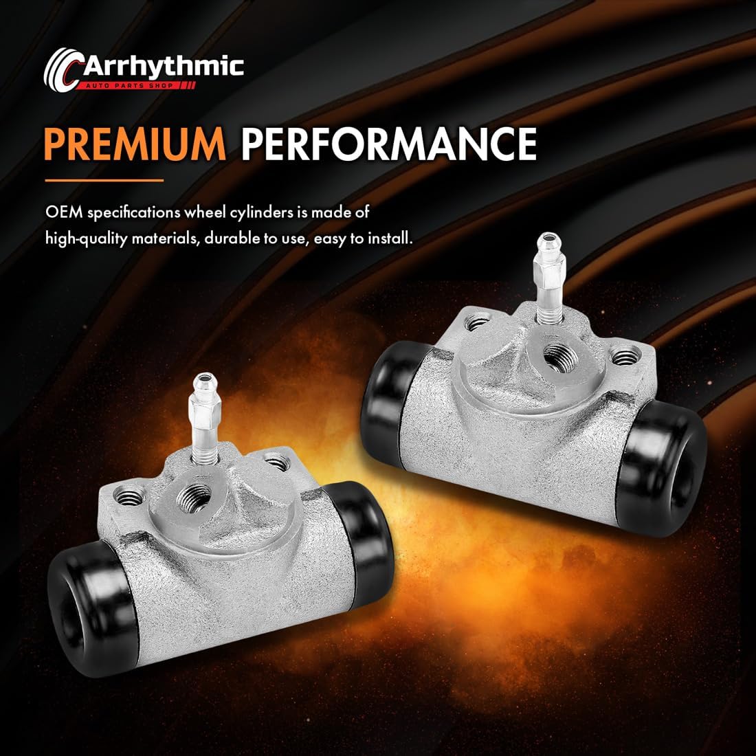 Wheel Cylinder; 2PCs Rear Driver Passenger Side Drum Brake Wheel Cylinder for Jeep TJ, Wrangler 2000 4.0L l6, for Jeep TJ, Wrangler 1997 1998 1999 2.5L l4, for Plymouth Grand Voyager 1994 1995 3.8L V6