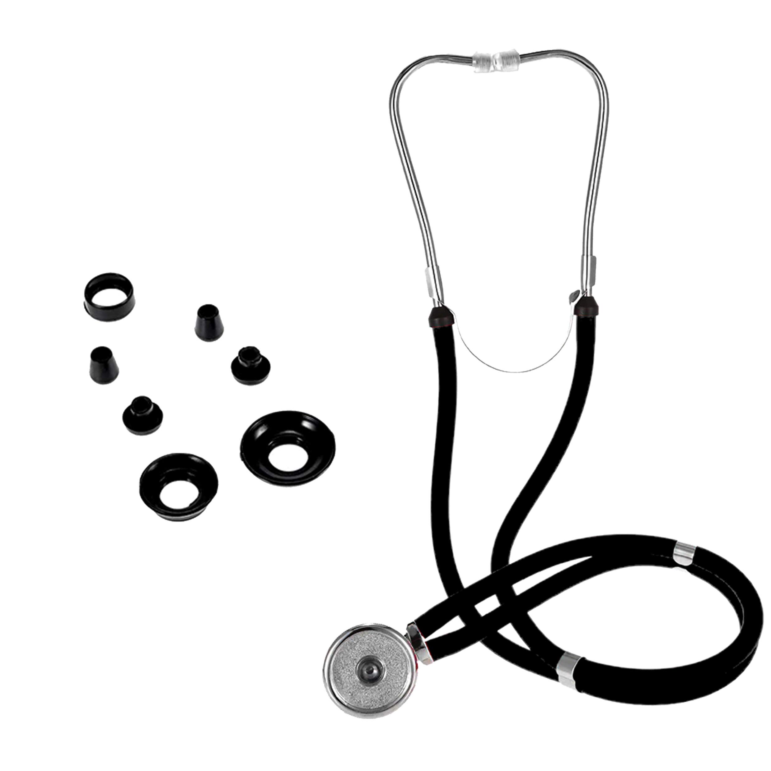 Pulse-Wave Rappaport Dual Tube Stethoscope - Dual Head (Black)
