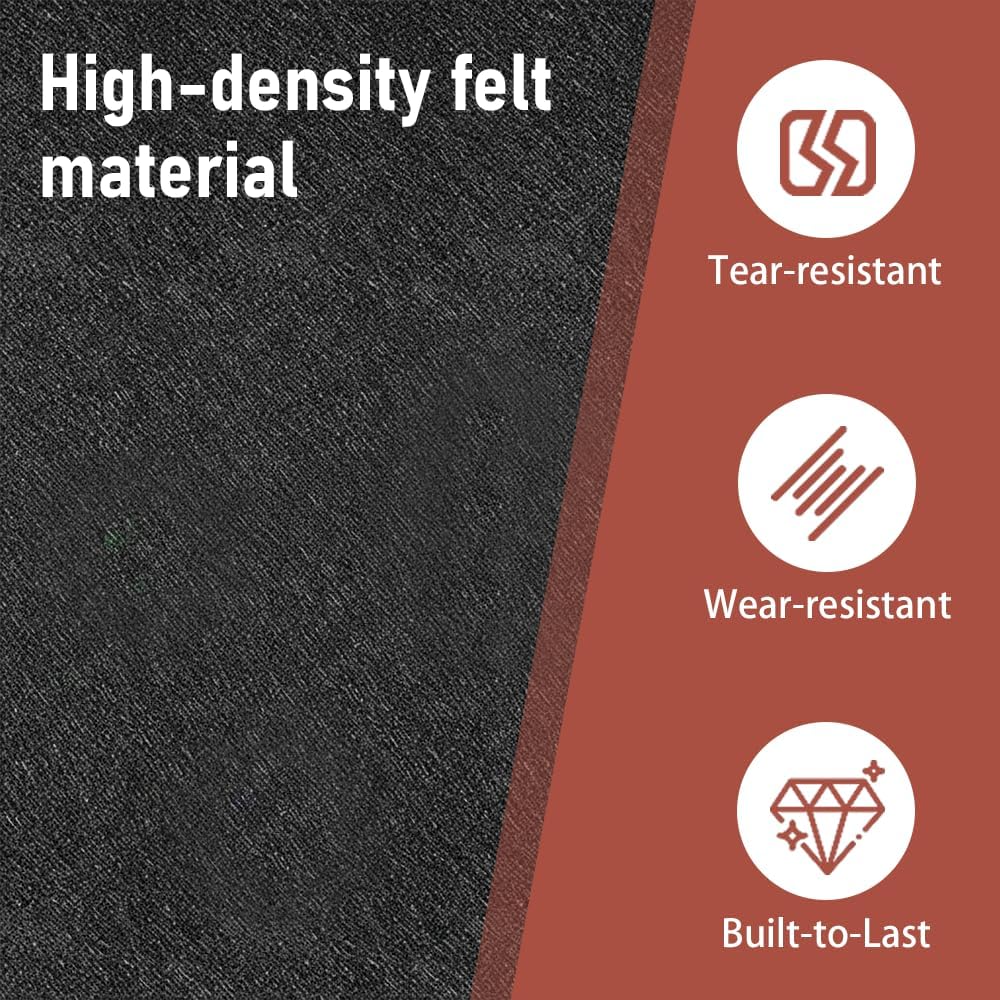 MiOYOOW Felt Cork Board, Surround Wall Surround Protective Board Self-Adhesive Dartboard Backer for Home & Office