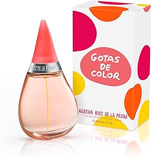 Agatha Ruiz de la Prada, Perfume, Gotas de Color, Eau de Toilette para Mujer, Larga duración, Fragancia alegre, moderna y joven, Notas frutales y florales, Optimo para uso diario, 100 ml