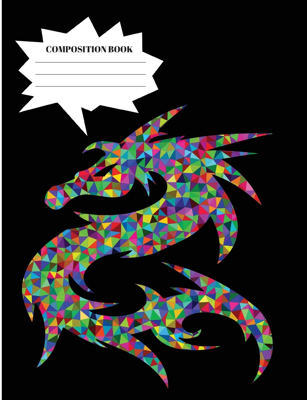 Composition Notebook: Kids Dragon Wide Ruled 120 Lined Pages Book (7.44 x 9.69)