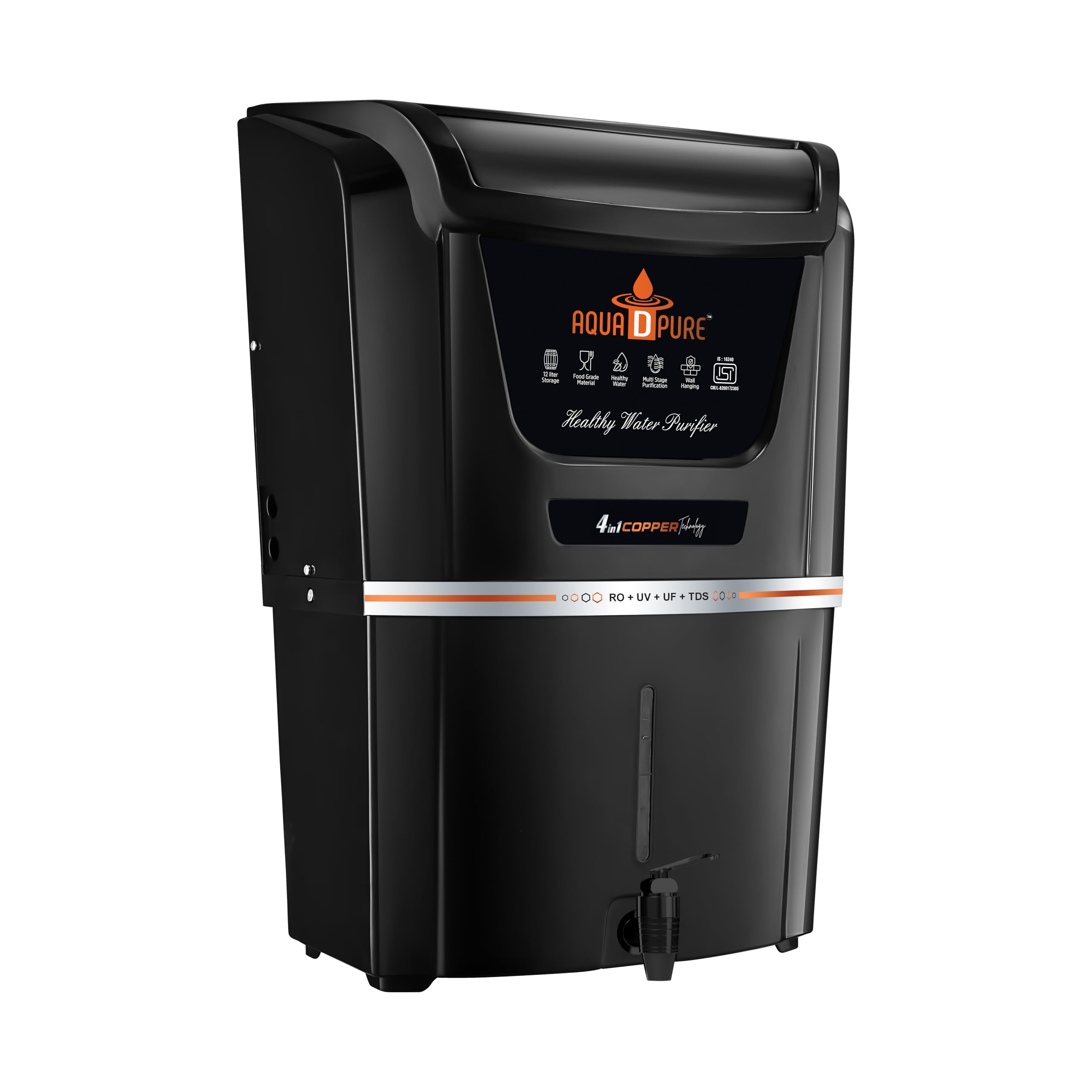 AQUA D PURE Copper RO Water Purifier - 4-in-1 -2