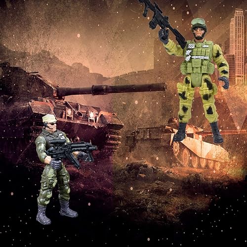 Miniatura 6 de DC-BEAUTIFUL Paquete de 12 soldados militares Fuerzas especiales SWAT Counter-Strikes Modelo de élite móvil conjunta con arma