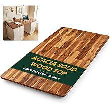 SANODESK 48x24 Solid Acacia Wood for Standing Desk,Office Table,Workbench