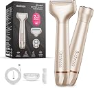 Orchrose Women's Electric Razor Cordless: Painless Shaver for Face Legs Underarms Bikini Area - Ladies Wet Dry Hair Remover Multifunctional Trimmer with Travel Lock