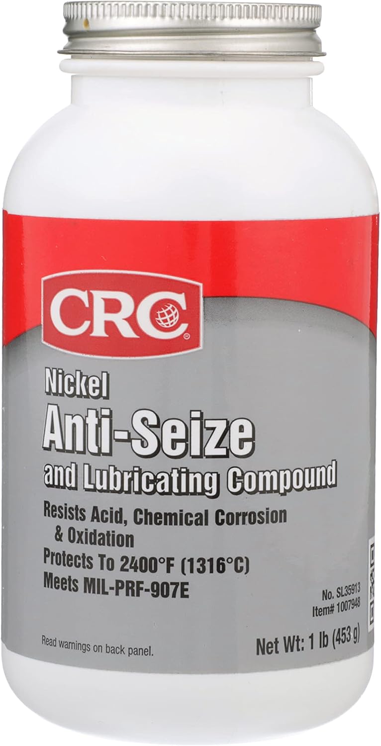 CRC Nickel Anti-Seize & Lubricating Compound SL35913 - 16 Wt. Oz., Anti-Seize Grease for Fittings, Bushings, Flanges, Headers