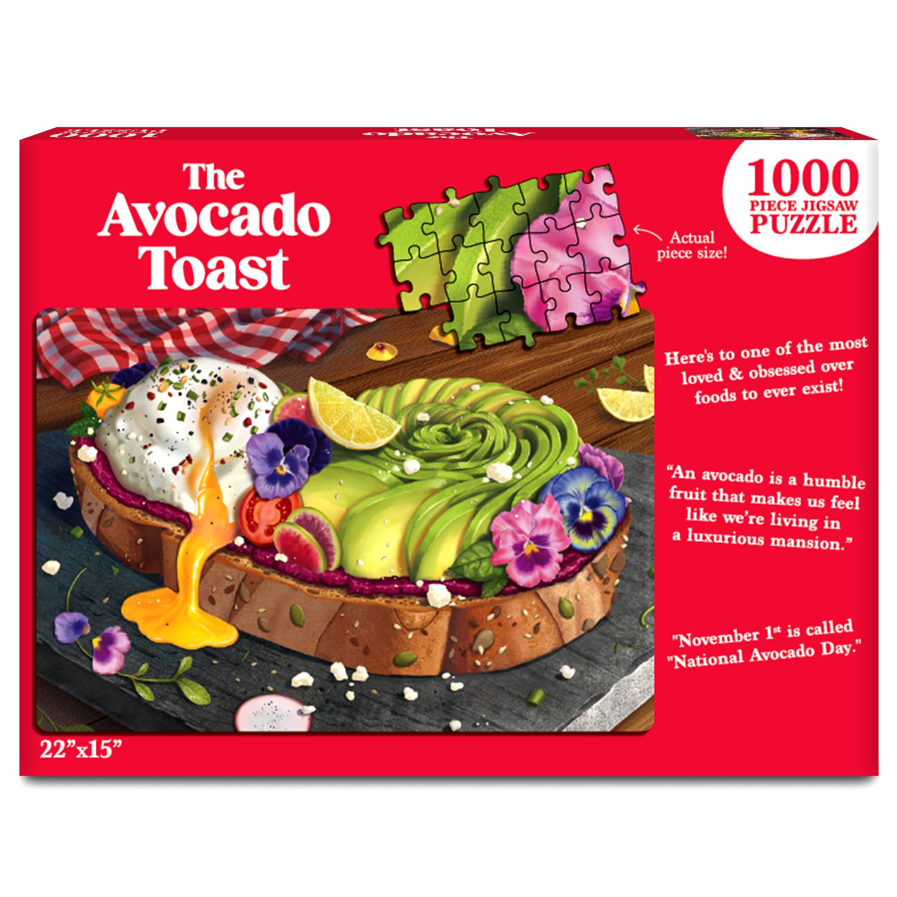 Avocado Toast Jigsaw Puzzle 1000 Pieces -8