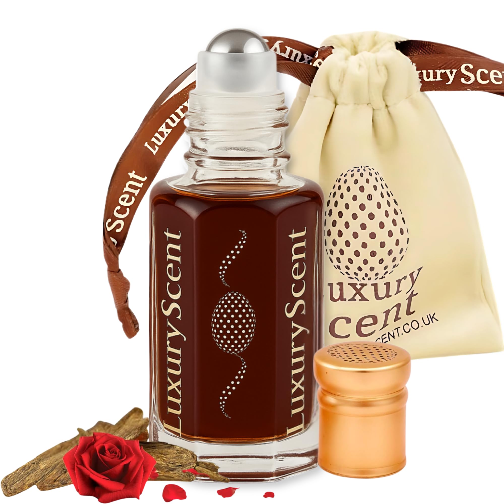 Perfume Oil Scent of Dubai Roll-On 6ml – Long Lasting Alcohol Free Arabian Attar – Premium Quality Unisex Fragrance with Warm Woody Floral Musky Oriental Notes for Men and Women