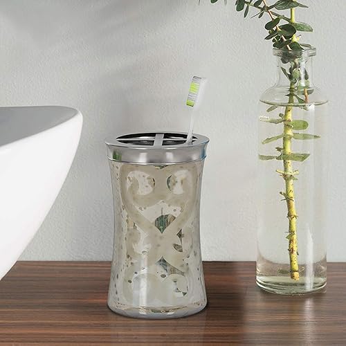 Miniatura 3 de nu steel Vidrio de mercurio MG4H, cepillo de dientes eléctrico giratorio, maquinillas de afeitar, almacenamiento de brochas de maquillaje, colección