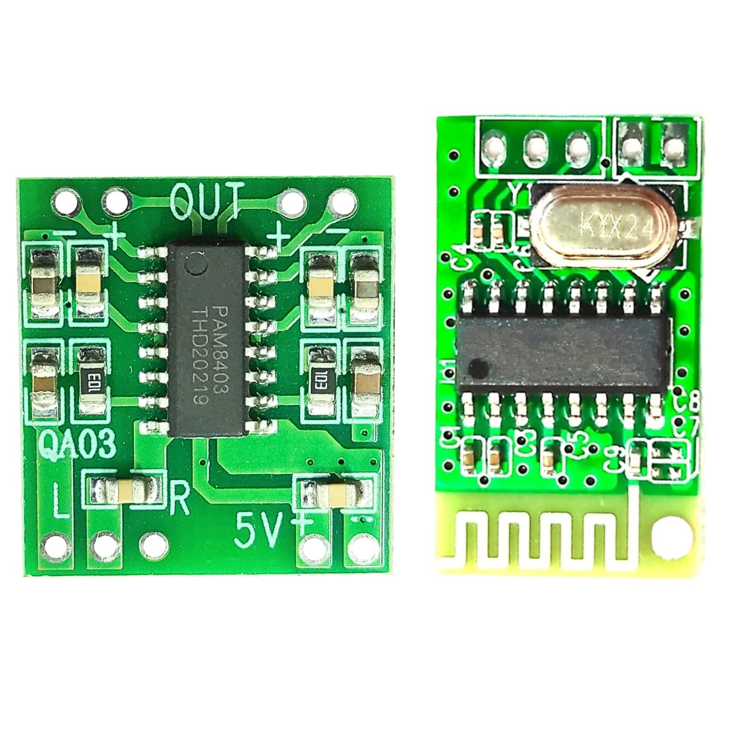 Combo of PAM8403 with Bluetooth Stereo Audio Receiver, Multicolour�(PAM8403+Bt chip)