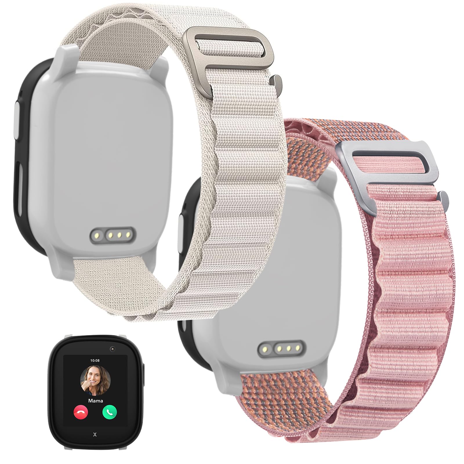 2 Stück Magnetische Nylon-Armbänder Für Xplora X6 Play/Pro – Weich, Verstellbar