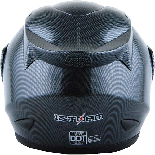 Miniatura 4 de 1Storm - Casco de cabeza completa para motocicleta, diseño de calavera mecánica HJDJ11