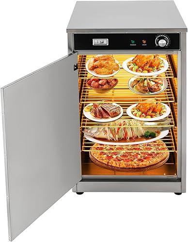 Hot Box Food Warmer,5-Shelf Electric Commercial Warming Oven,600W Countertop Heated Holding Cabinet,Stainless Steel Food Warmer Cabinet for Storing
