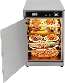 Hot Box Food Warmer,5-Shelf Electric Commercial Warming Oven,600W Countertop Heated Holding Cabinet,Stainless Steel Food Warmer Cabinet for Storing Pizza,Chicken,Restaurant Silver