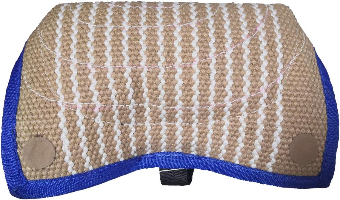 Tealover Dog Bite Pillow Wedge with 2 Strong Handles Interactive Tug Toy for Puppies Young Dogs Training Playing Fetching Games