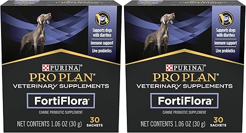 Miniatura 11 de Purina Pro Plan - Suplementos veterinarios Fortiflora Probióticos para perros, tabletas masticables para salud digestiva intestinal y diarrea,