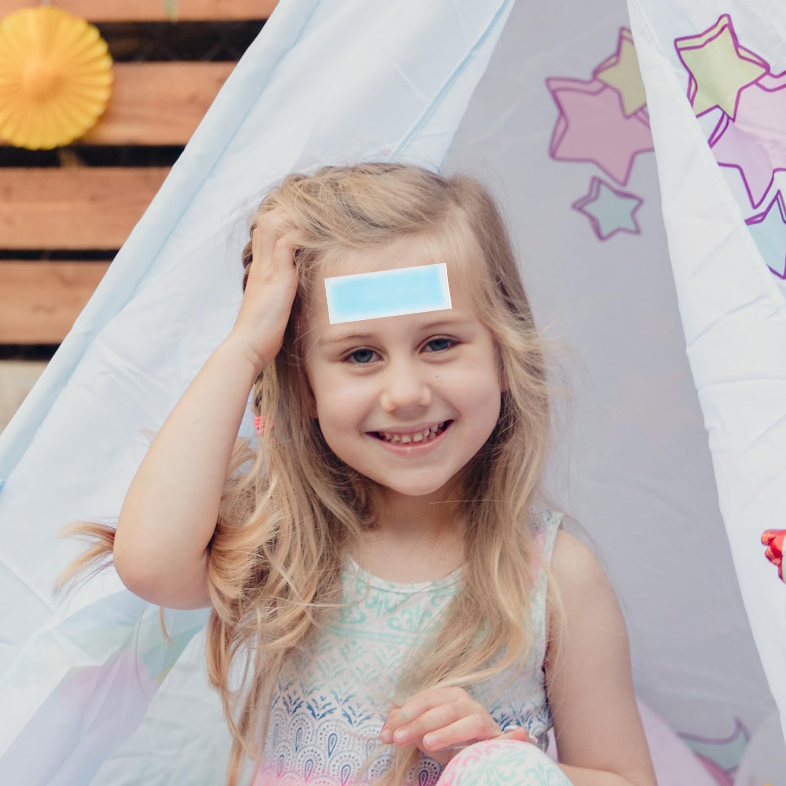 50 Stück Kühlpflaster Für Sommer - Kühlende Gel-Patches Zur Linderung Von Kopfschmerzen, Fieber Und Migräne - Tragbare Kühlpads Für Kinder Und Erwachsene