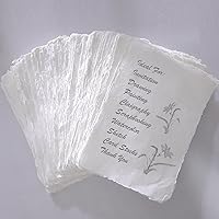 Vista 5 de Tarjeta de papel en blanco hecha a mano, 3 x 2 pulgadas, tarjeta de mensaje de negocios, tarjeta de regalo, tarjetas de papel, tarjetas flash