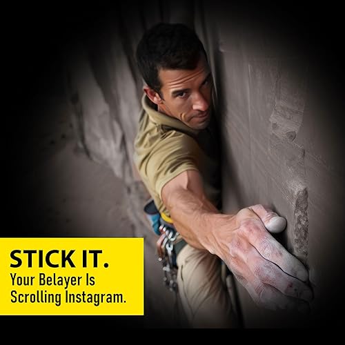 Miniatura 7 de Death Grip Doom Stone Orb - Bola de tiza recargable, 2 onzas, 100% carbonato de magnesio, escalada en roca, gimnasio, tiza de gimnasia,