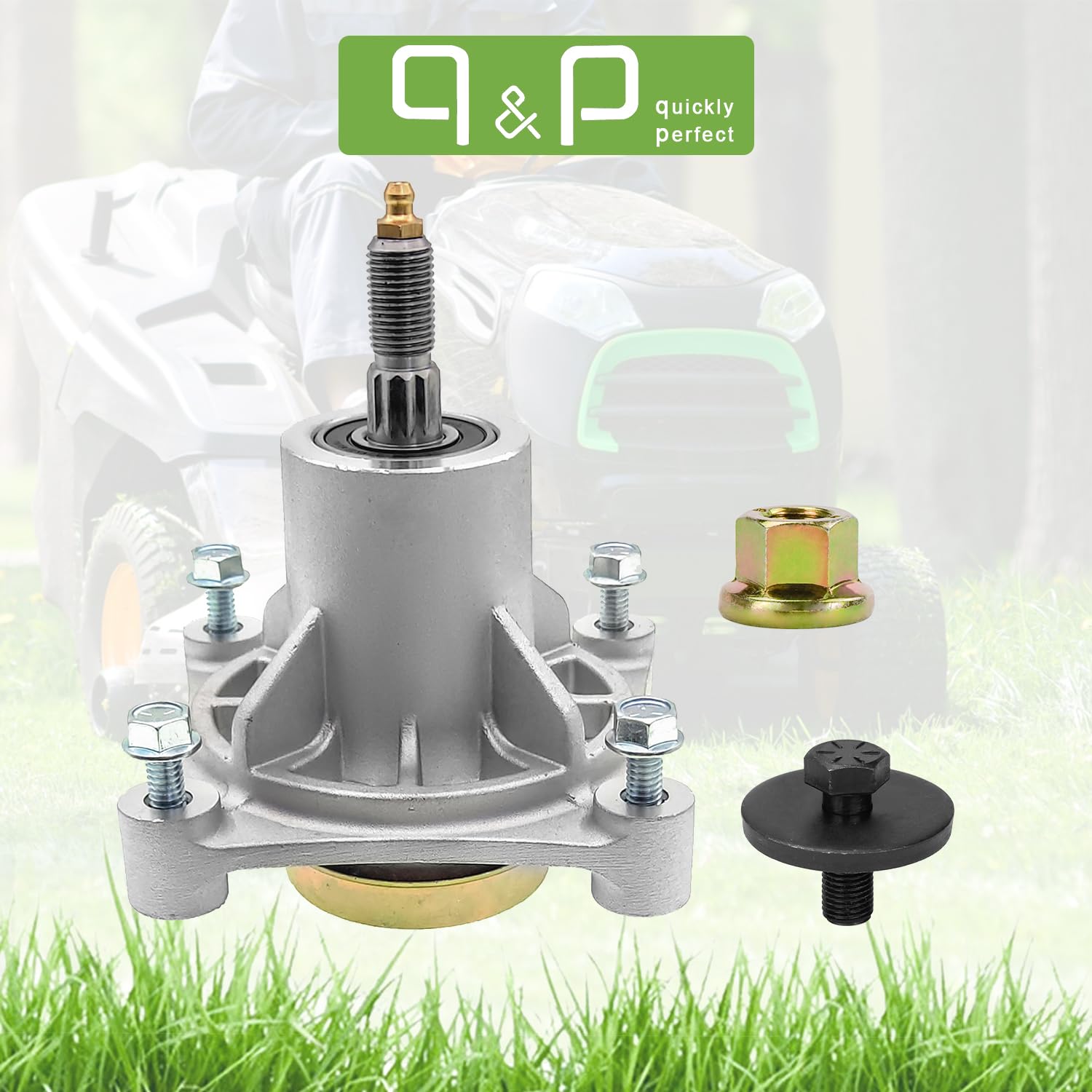 Spindelmontage Ersatzteil Für Rasenmäher – Passt Für Husqvarna, AYP, Poulan Modelle, Inkl. Schrauben & Unterlegscheibe