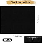 24PCS Black Canvas Board 8x10 inch Art Canvas Boards Blank Painting Canvas Bulk 100% Cotton Canvas Panels Paint Canvases for Painting Blank Canvas Boards for Oil & Acrylic Painting