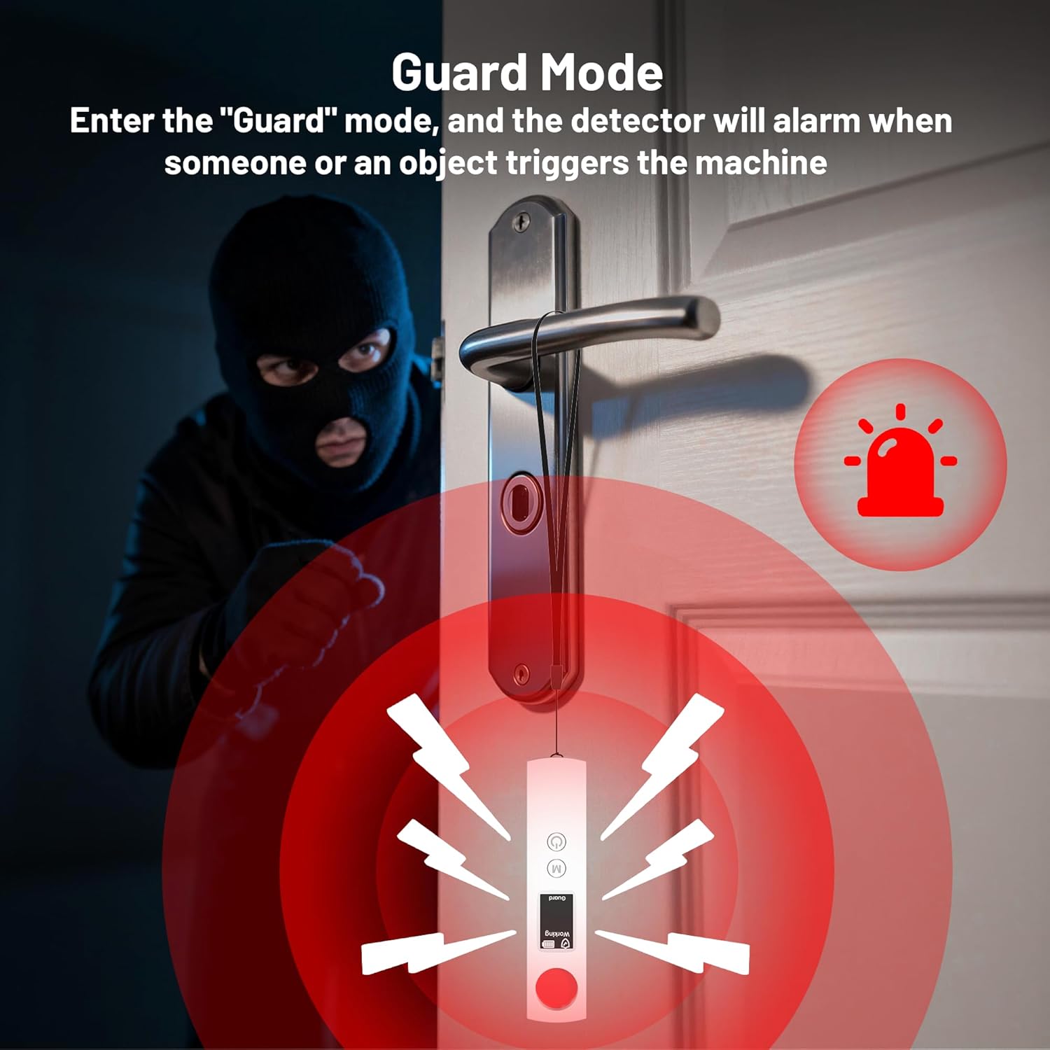 Hidden Camera Detector 6-in-1 Spy Camera Finder GPS Tracker & Bug Detector RF Signal Scanner Portable Privacy Protector Hidden Device Detector for Hotels/Travel/Car/Office (White)