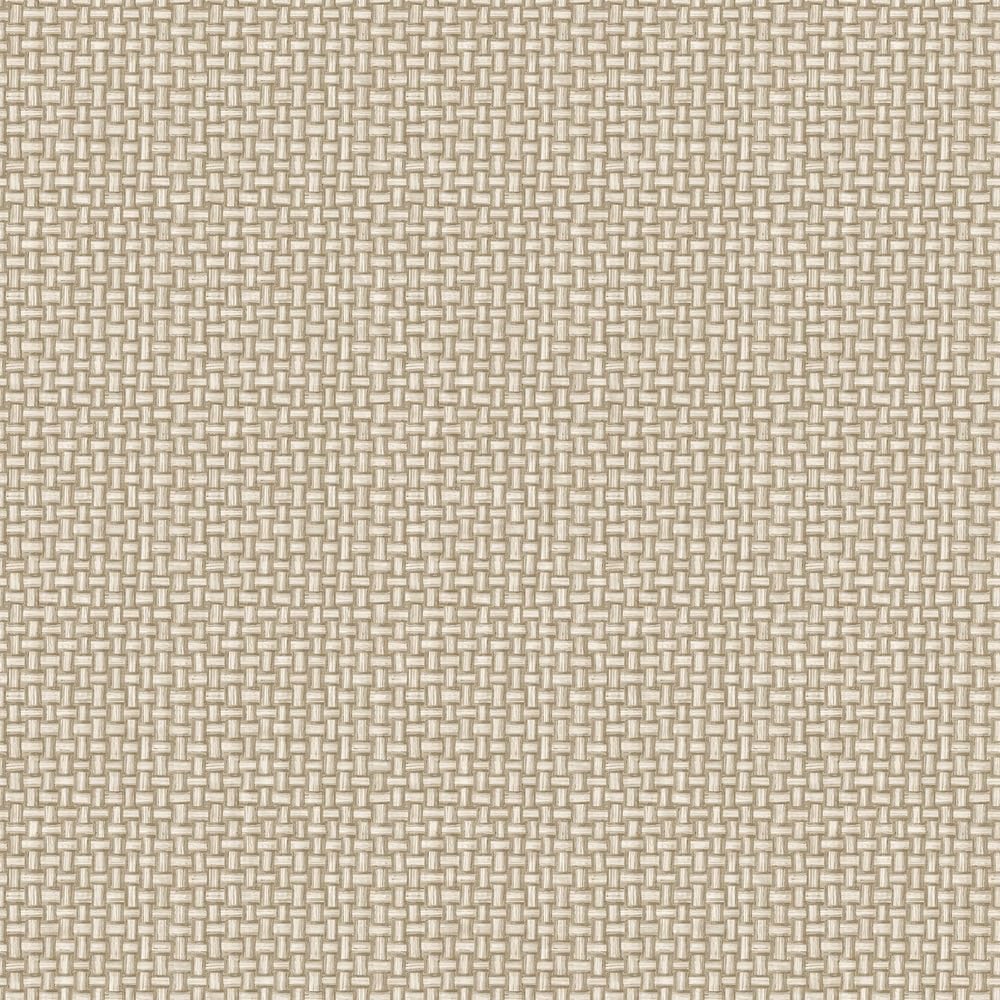 Holden Decor Beige Basket Weave Wallpaper 13582 - Woven Design Texture Plain