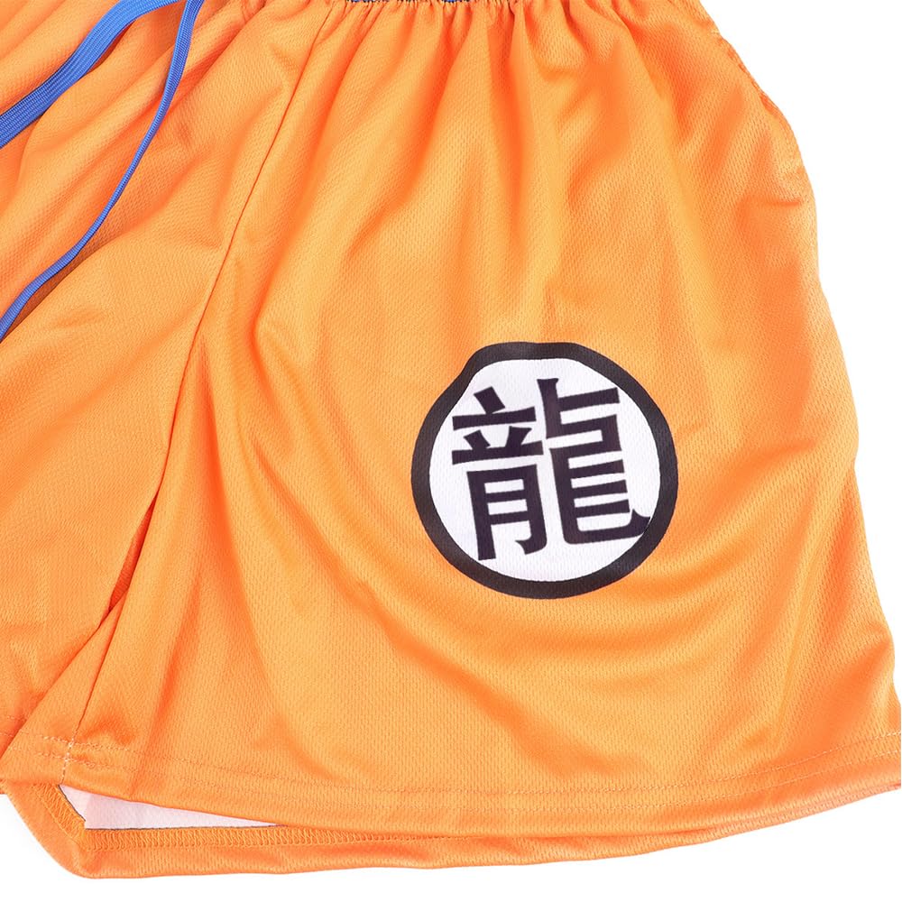 Rulercosplay Short de bain humoristique avec entrejambe de 12,7 cm pour homme, garçon, Goku, XX-Large