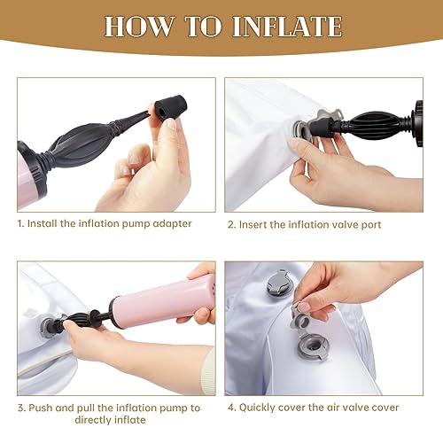 Miniatura 4 de MiiDD Cama inflable de viaje para niños pequeños, cama de avión para niños, cama de viaje para niños, cama portátil para niños, cuna de viaje,