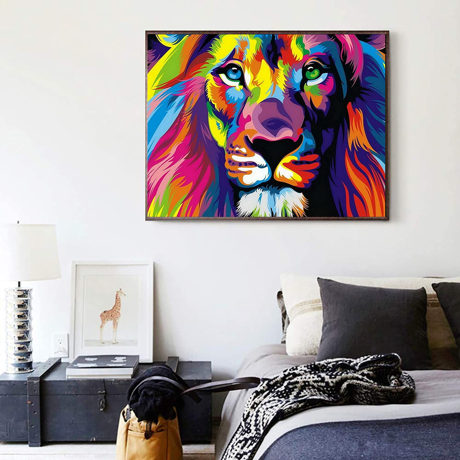 CRGANGZY Kit Pittura Con Diamanti 5D Fai Da Te - 30,5 X 40,6 Cm, Tela Con Strass Rotondi, Per Adulti E Bambini, Decorazione Casa