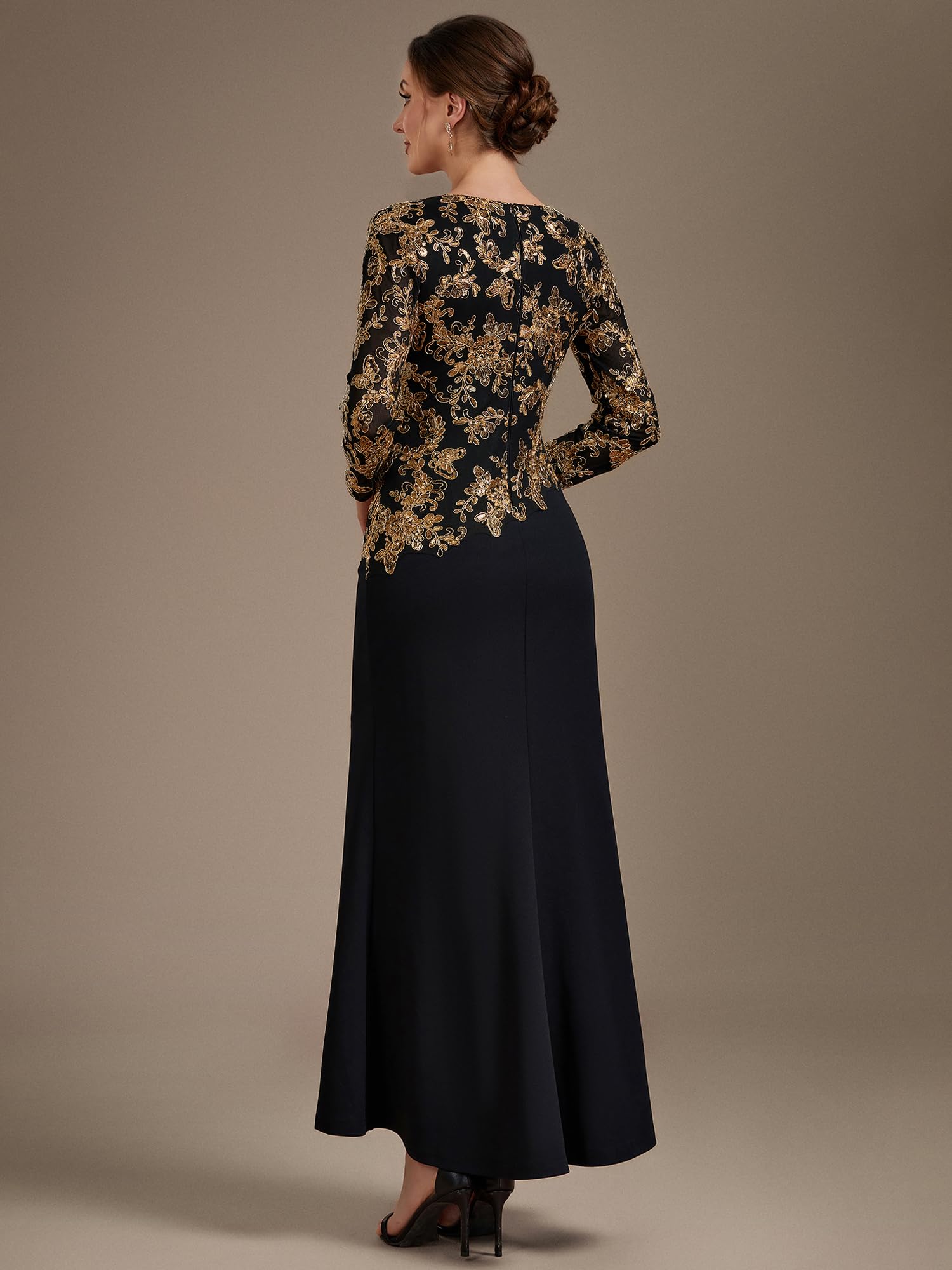 Ever-Pretty Abito da Sera Lungo con Paillettes