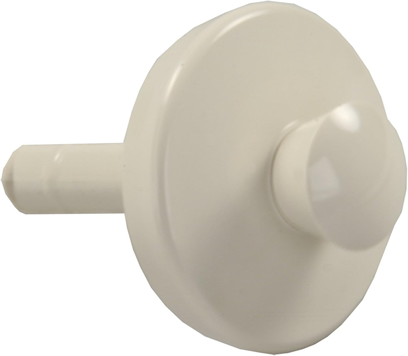 JR Products 95125 Single Stem Pop-Up Stopper - Parchment , white