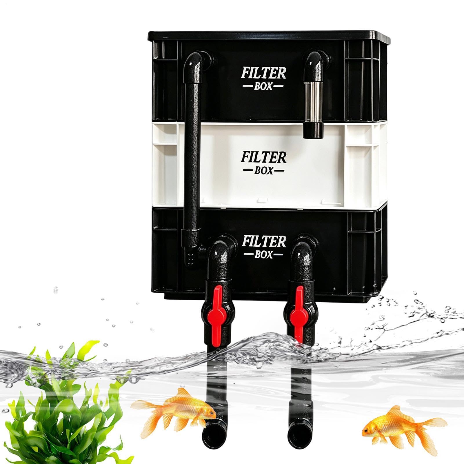 Genérico Filtros de Pecera De Filtración De Agua | El De Filtración Para Acuarios Para Limpieza De Impurezas En Interiores Domésticos Y Hogares Tortugas Acuáticas Peces Betta