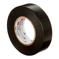 Vista 10 de 3M Temflex Cinta Eléctrica de Vinilo Multiusos 165, Negra, 3/4 pulg x 60 pies (19 mm x 18 m), Paquete de 10 Rollos